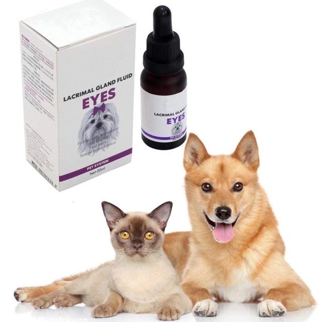 Crimal Gland Fluid Eye Siro uống trị chảy nước mắt 20ml cho chó mèo