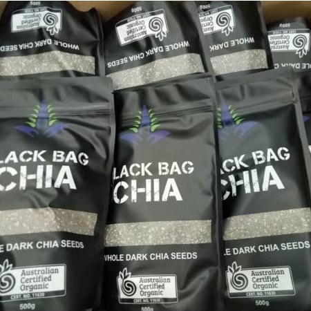 Hạt Chia Úc Giảm Cân Chính Hãng 500g Black Bag tặng thực đơn giảm cân - HCD