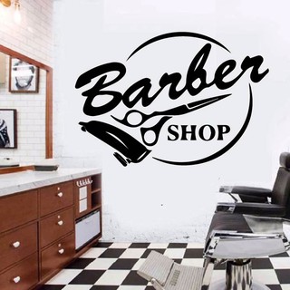 Decal Trang trí Barber, Salon cắt tóc, thu hút khách hàng, tăng doanh thu, tạo điểm nhấn cho cửa tiệm P4