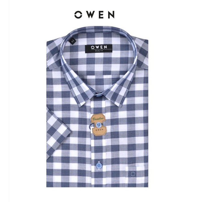 OWEN - Áo sơ mi ngắn tay Owen chất sợi tre 22656