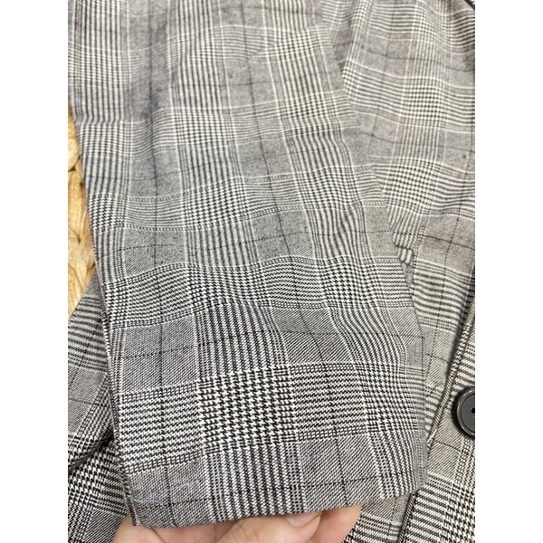 Áo khoác Blazer caro 2 lớp hàng nhập form đẹp chất vải dày dặn mặc cho mùa thu đông
