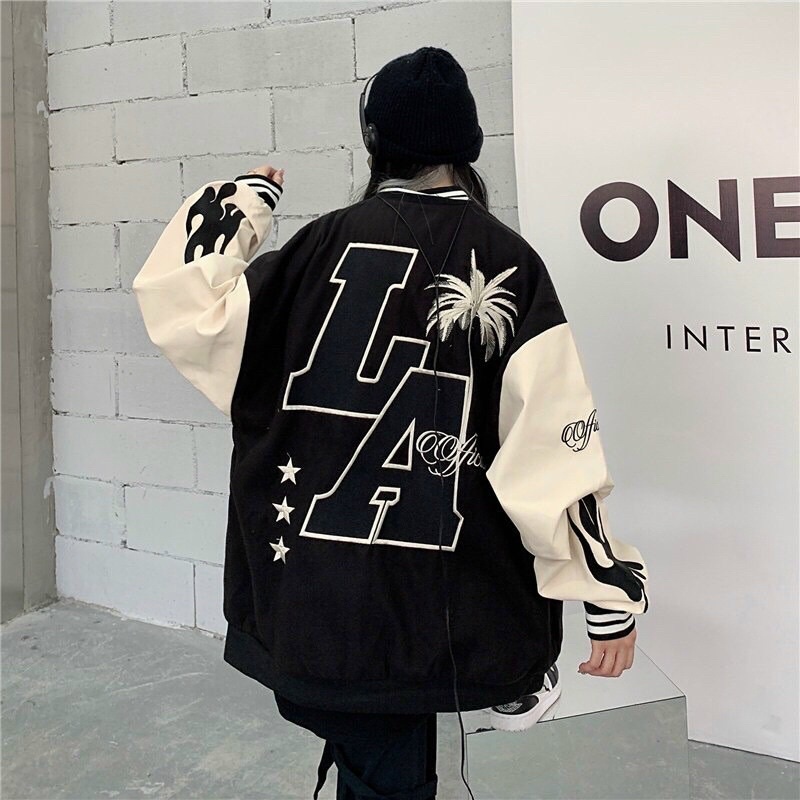 Áo khoác dù jacket  L. A form rộng - C5A