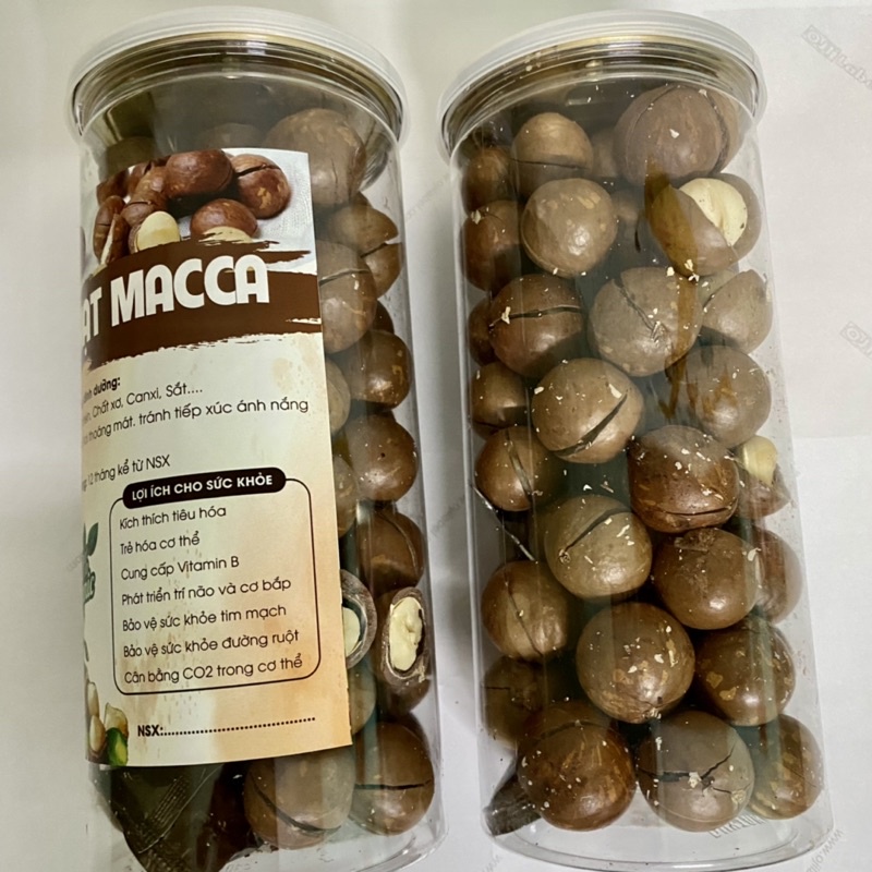 Hạt Macca Sấy Lạnh Nứt Vỏ Beorganic 500gr Loại 1, Hạt Macca Tách Vỏ Organic