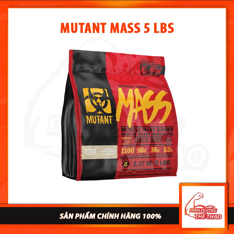 [GIÁ TỐT NHẨT] MUTANT MASS 5LBS 2.3KG| Sữa Dinh Dưỡng Tăng cân Nhanh