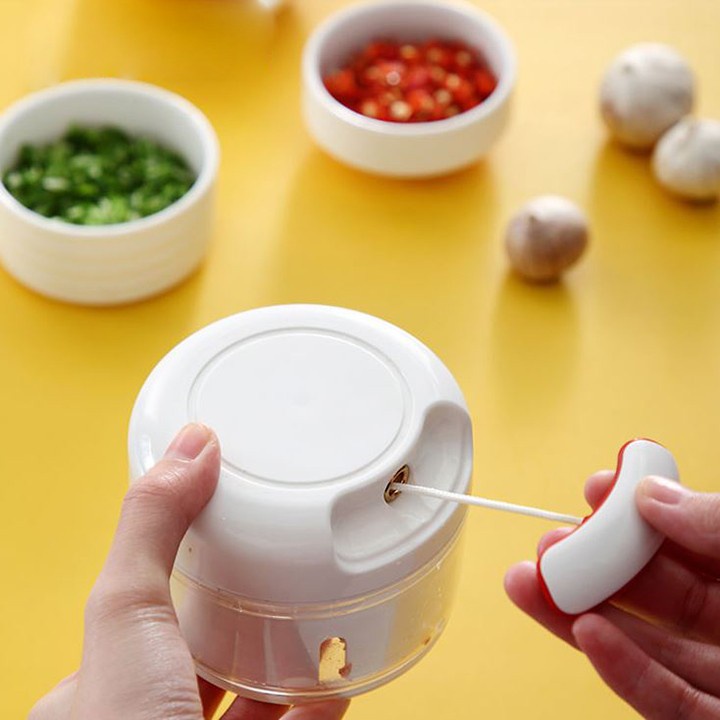 Dụng Cụ Xay tỏi ớt Cầm Tay đa Năng Thế Hệ mới , Máy Xay Tỏi Mini Food Chopper Bảo Hành 1 Năm