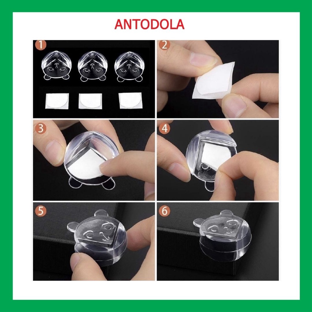 Bịt góc bàn, bọc cạnh bàn kính, cạnh tủ vuông bằng silicon an toàn cho bé