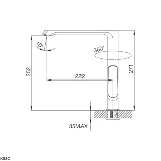 VÒI RỬA CHÉN MALLOCA K82C