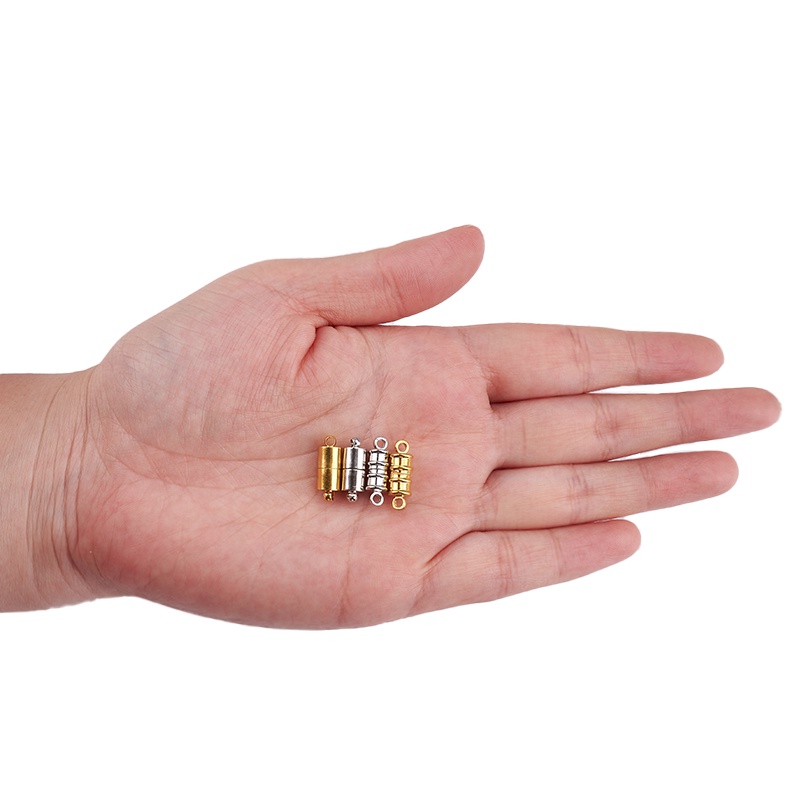 Bộ 2-10 Móc Khóa Nam Châm Bằng Đồng Bạch Kim 16x6mm: 1.5mm Làm Trang Sức