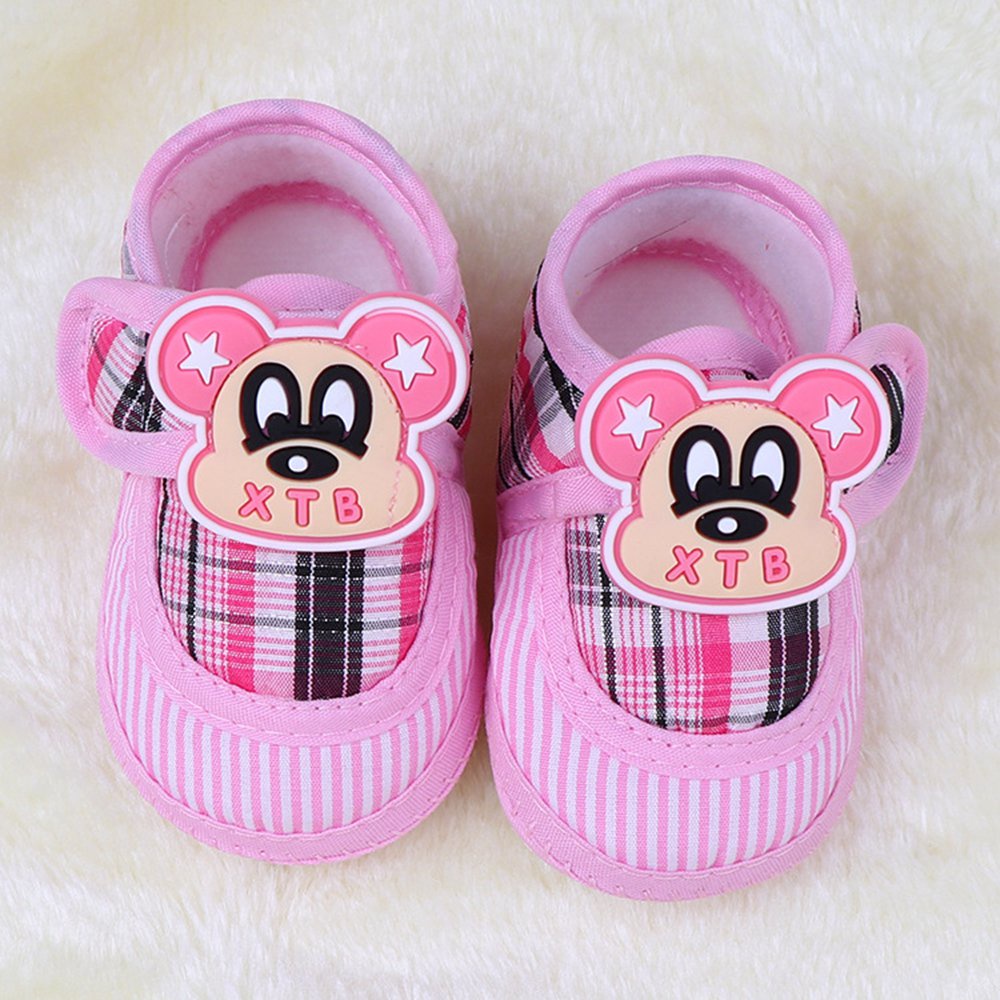 Giày Vải Cotton Đế Mềm Cho Bé Gái Từ 0-1 Tuổi