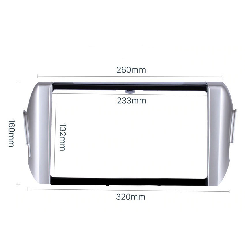 Mặt Dưỡng Xe Toyota innova 2017-2020 Lắp Màn Hình Android 9 inch Kèm Dây Nguồn