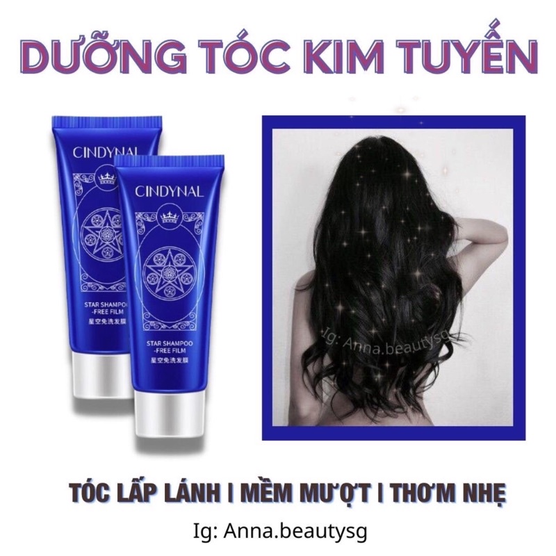 Dưỡng Tóc Kim Tuyến Lấp Lánh Phát Sáng Lấp Lánh (80Gram) Cindynal
