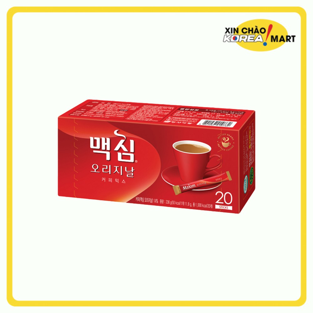 [SALE] Cà Phê Hàn Quốc Maxim Đóng Hộp Tiện Lợi 240g (20 gói) Xin Chào Korea Mart | BigBuy360 - bigbuy360.vn