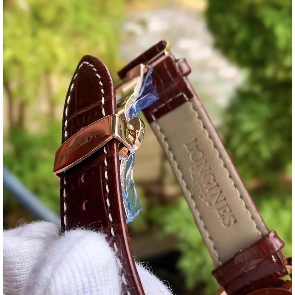 Đồng hồ Nam Longin.es Full Kim, Máy Pin Size 40mm, Đồng Hồ Nam Dây Da Cao Cấp +Tặng Thêm Pin