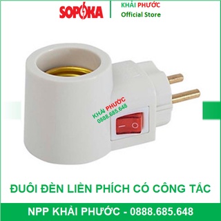 CHUI CHUÔI ĐUÔI ĐUI ĐÈN LIỀN PHÍCH CẮM ĐÈN CÓ CÔNG TẮC TẮT BẬT ON OFF ĐUÔI E27 SOPOKA CHÍNH HÃNG GIÁ RẺ DLP1 KHẢI PHƯỚC