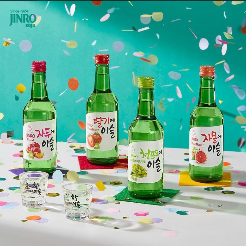 soju jinro trái cây chai 360ml
