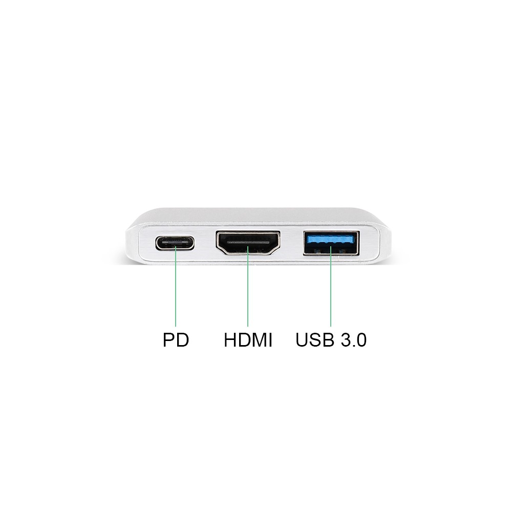 Bộ Chia Cổng Usb 3.1 Type-c Sang Hdmi 4k Hdmi 3.0 3 Trong 1 Cho Macbook / Macbook Pro / Macbook Air 2020 / 2019 / 2018