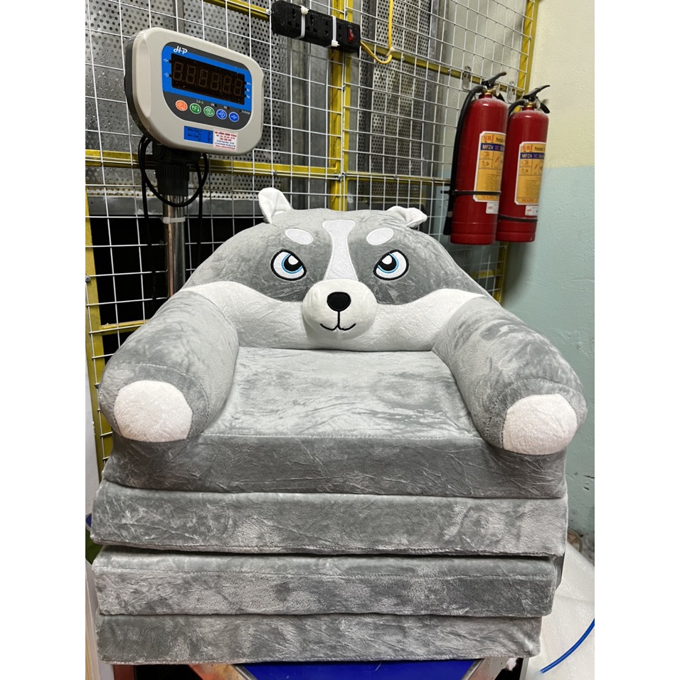 Ghế sofa cho bé, ghế lười hình thú cho bé 4 tầng Vương miện hồng