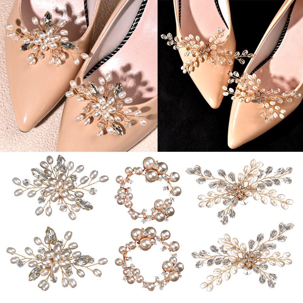 1 Cặp Giày Cưới SOFTNESS|Trâm Cài Áo Hình Giày Cao Gót Đính Đá Sang Trọng