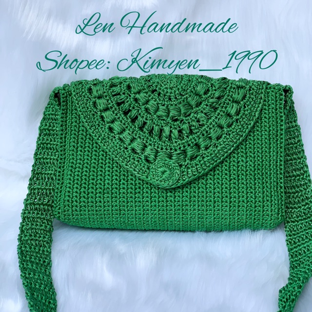 Túi len sợi, túi xách len sợi, túi đeo chéo, túi handmade cao cấp