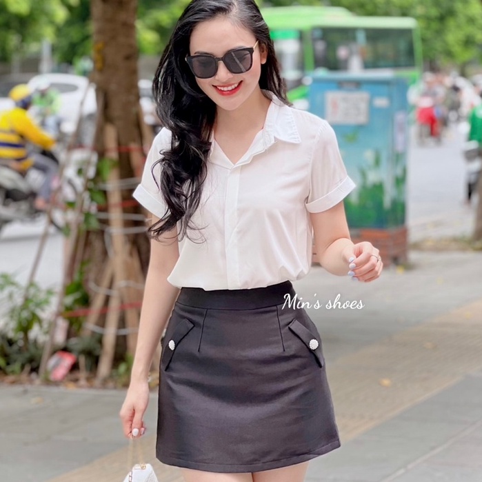 Min's Shoes - Chân Váy Da Trẻ Trung Sang Trọng Cv174