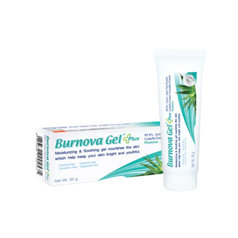 Gel dưỡng ẩm Burnova Gel Plus Plankton dưỡng ẩm và nâng tone da 25g