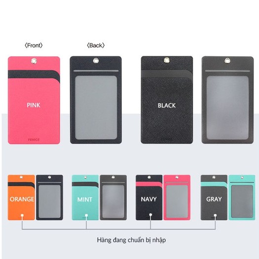 Thẻ đeo bảng tên nhân viên văn phòng bằng da PU - Thẻ bảng tên sinh viên 6.3x10.7 cm - FUNSHOP - Cobi Home