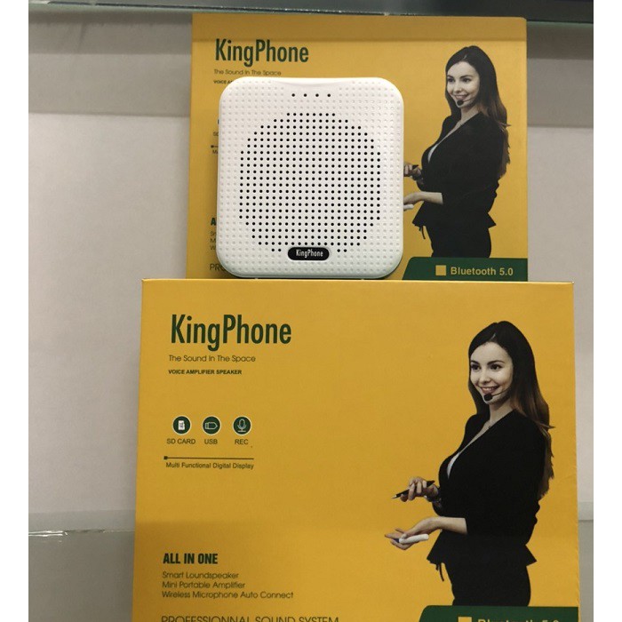 MÁY TRỢ GIẢNG HÀN QUỐC KING PHONE KP-330 PIN KHỦNG, mic cài ve áo wired/wireless