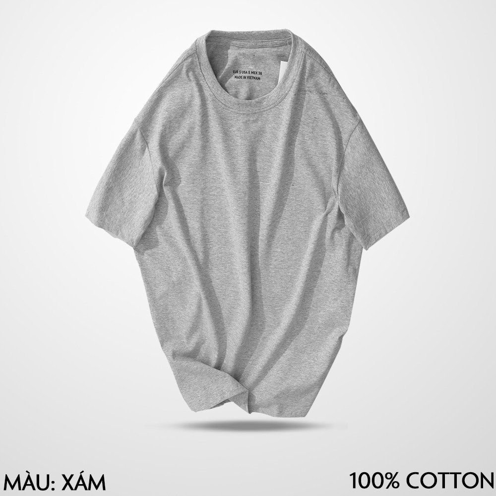 Áo Thun Nam Kboy Shop Áo Phông trơn Tay Ngắn Basic Unisex 100% Cotton Đẹp Co Giãn, Dáng Suông - AT01 | BigBuy360 - bigbuy360.vn