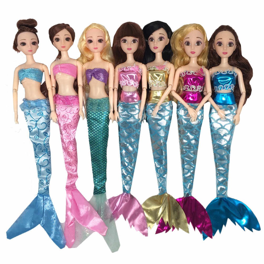Set 3 đuôi tiên cá cho búp bê giao màu ngẫu nhiên