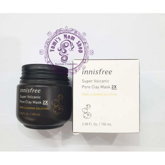 FULLSIZE Mặt Nạ đất sét Innisfree Super Volcanic Pore Clay Mask 2X