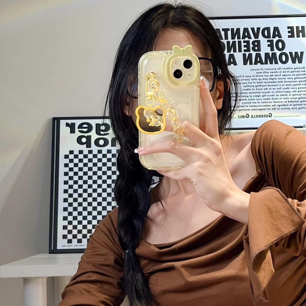 Ốp Điện Thoại Mềm Hình Quái Vật Nhỏ Gắn Dây Xích Cho Iphone 14proamx 12 pro max 11 pro max xs max xr x 13proamx plus