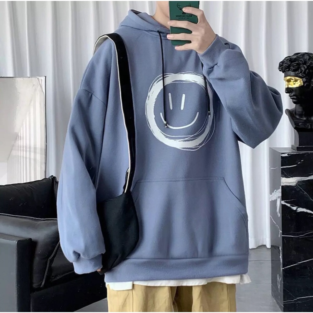 [FREESHIP]Áo Khoác HOODIE Nam Nữ MẶT CƯỜI Chất Vải Dày Dặn Ấm Áp