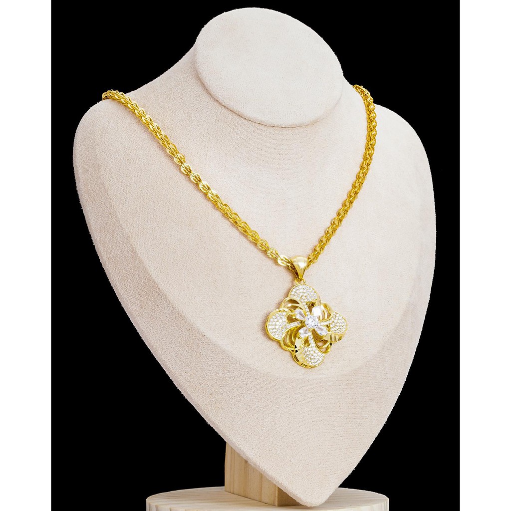 Dây chuyền nữ mạ vàng 18K UHA kiểu dáng sang trọng M1084157-160