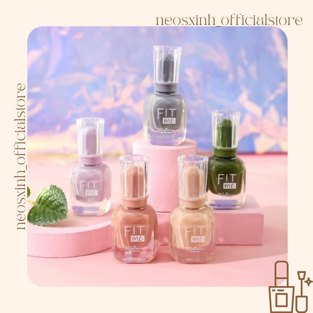 Sơn Móng Tay Fitme Mới Màu Hot Màu Nude Pastel Đen Trắng Trong Suốt Kim Tuyến Tím - Neosxinh Nails