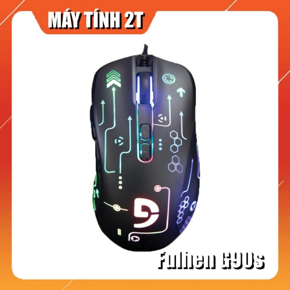 Chuột Máy Tính Gaming Fuhlen G90s LED RGB / Nút Bấm Bất Tử /Bảo hành 24 tháng - Máy Tính 2T