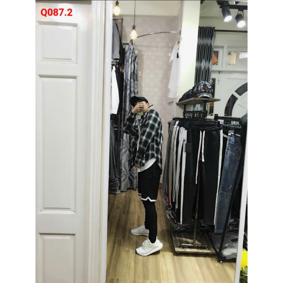 Quần Short Thể Thao Phối Line Unisex | BigBuy360 - bigbuy360.vn