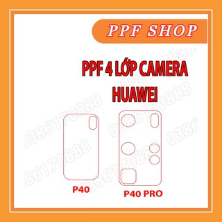Dán camera ppf 4 lớp chống va đập cho huawei p40 / p40 pro
