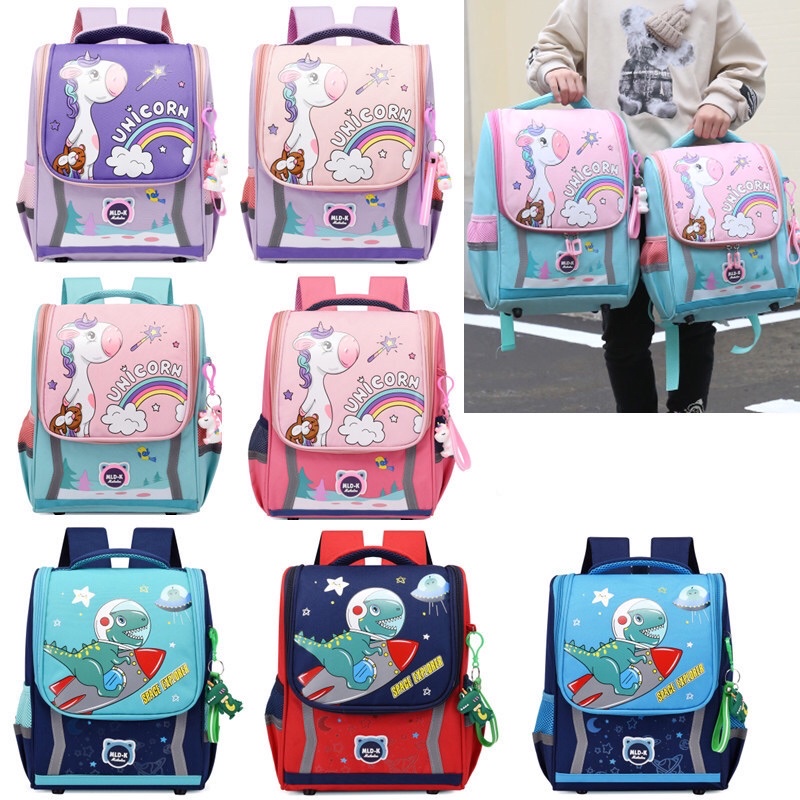 Balo chống gù tiểu học MLD khủng long Unicorn cho bé mã BLA9