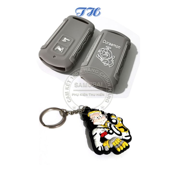 Bọc Khóa Smartkey Xe Honda Như Lead, Air blade, Vision, Vario,..Kèm Móc khóa dẻo ngẫu nhiên ( loại 2 nút bấm )