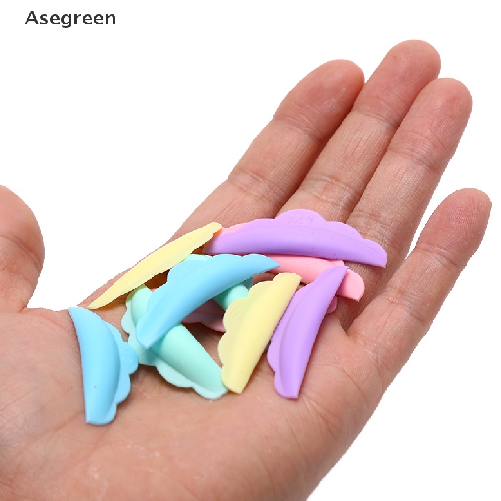 [Hàng mới về] Set 5 cặp đệm silicone nhiều màu sắc hỗ trợ uốn cong lông mi