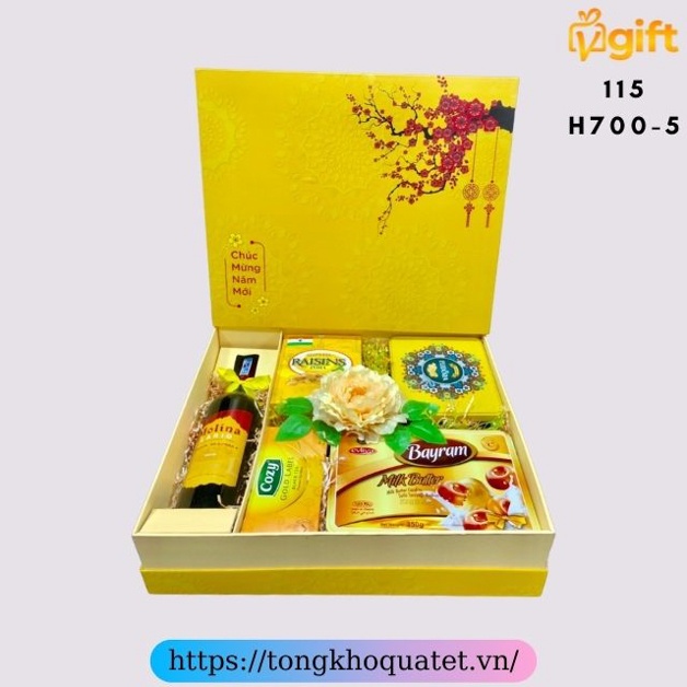 Hộp Quà Tết Mẫu Hộp 660 - 700 ( 8 Hộp Quà Tết ) | BigBuy360 - bigbuy360.vn