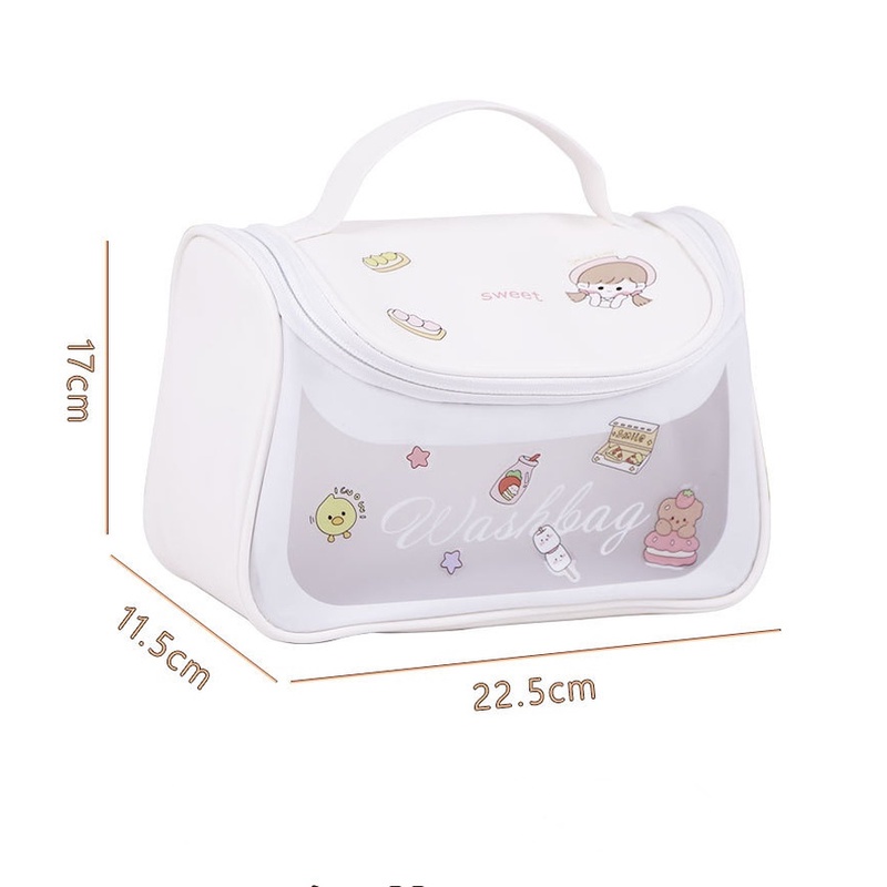 Túi Đựng Mỹ Phẩm Chất Liệu tpu Trong Suốt Chống Thấm Nước Mang Đi Du Lịch