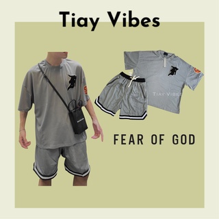 Set Mesh Fear Of God 7th Collection, set quần và áo Fear Of God Xám - TiayVibes