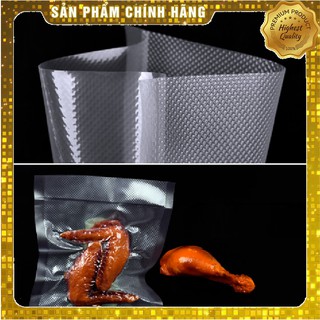 50 Túi hút chân không một mặt nhám nhiều kích thước/size chuyên sỉ lẻ sll (Dạng lưới - Loại cao cấp nhất)