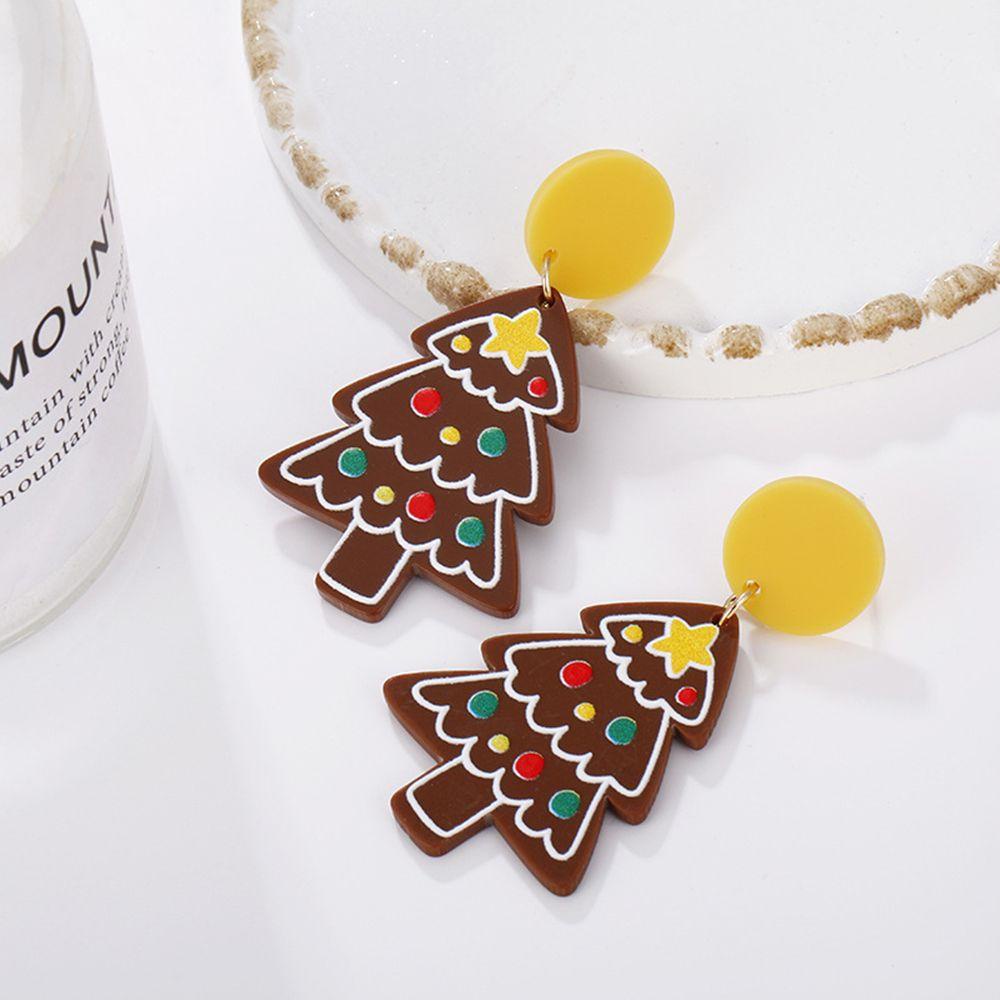 Bông Tai Thời Trang Giáng Sinh Bằng Acrylic