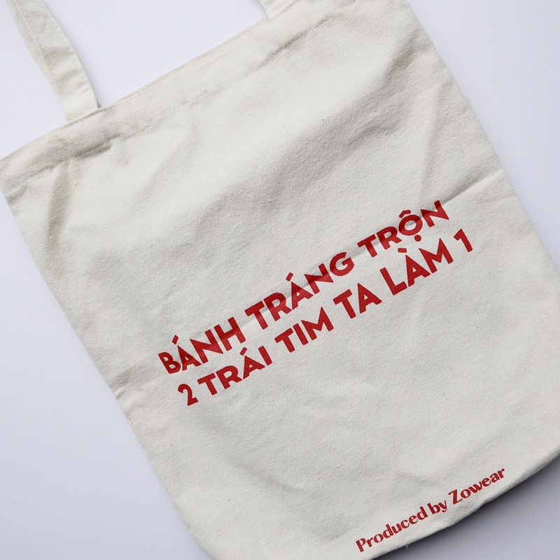 Túi tote ZOWEAR cao cấp Funchline Bánh Tráng Trộn