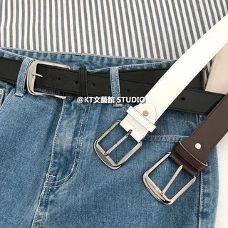 Thắt Lưng 3 Màu Tùy Chọn Thắt Lưng Nhỏ Tươi Vải Thắt Lưng Nữ Co Giãn Dệt Kim Quần Co Giãn Nam Nữ Phiên Bản Hàn Quốc Phù Hợp Với Khóa Pin Thông Thường Học Sinh Mỏng Được