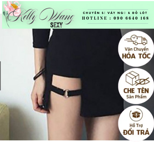 [KELLYWANG] [vòng chân] loại 2 dây phụ kiện cá tính. sexy cho phần đùi của chị em