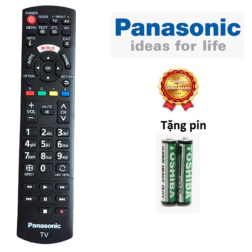 [CHÍNH HÃNG] Điều khiển tivi Panasonic loại zin theo máy (Phím mềm bấm nhạy)