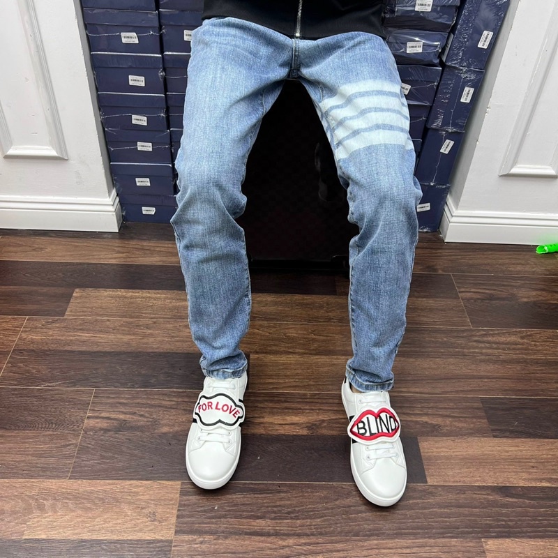 Quần Biker Thom Xanh Thời Trang Nam